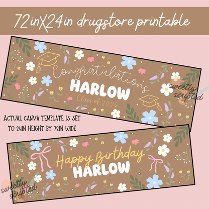 Garden Floral - Digital Banner Template