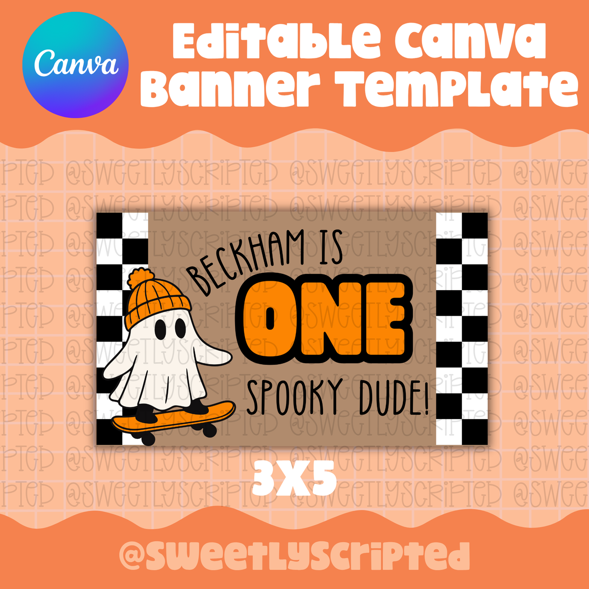 One Spooky Dude Canva Template