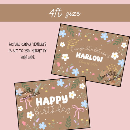 Garden Floral - Digital Banner Template