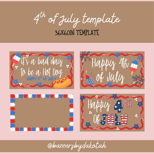 4th of July - Digital Banner Template