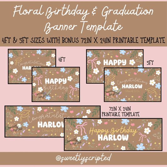 Garden Floral - Digital Banner Template