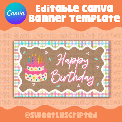 Fun Happy Birthday Canva Template