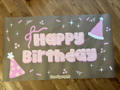 PRE-MADE Birthday Banner
