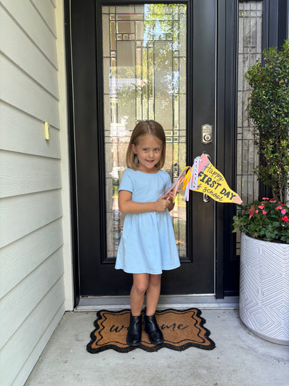 First/Last Day of School Wood Flag