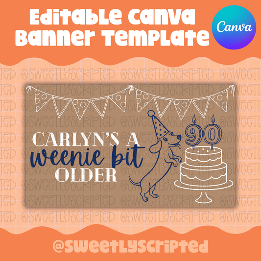 Weenie Bit Older Canva Template